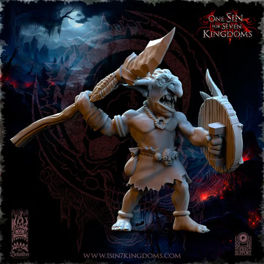 Gobelins de la jungle — modèle 6 — rendu original The Beholder Miniatures