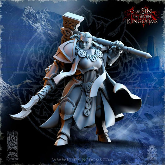 Valeskya, capitaine des Stormwolves — rendu du créateur