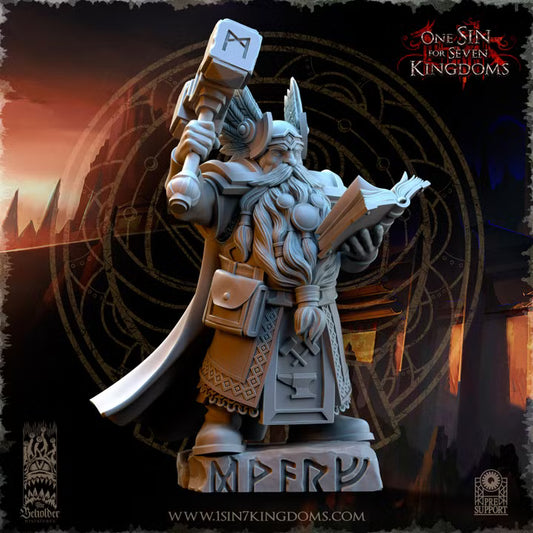 Kromnir, devin des runes — rendu du créateur