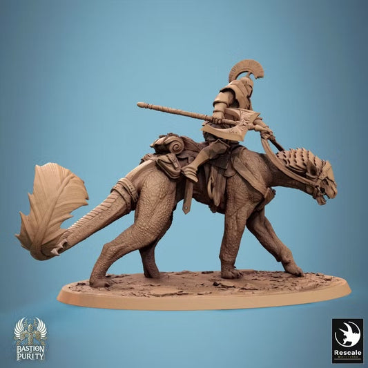 Solaris Panthera — Armes d’hast et boucliers — Bullying sans cape — rendu original Rescale Miniatures