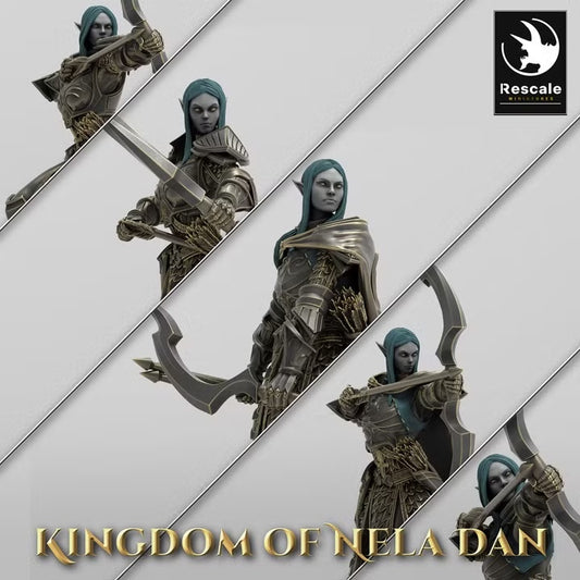 Archers elfes nobles — visuel original Rescale Miniatures