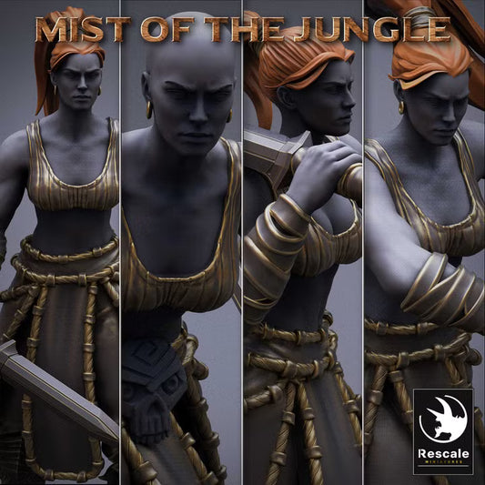 Amazones lourdes — dagues — Rescale Miniatures