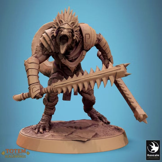 Guerriers Grimscale hommes-lézards — visuel original Rescale Miniatures