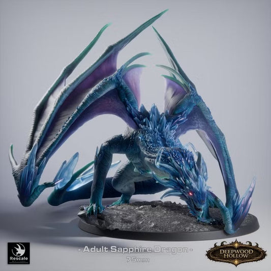 Dragon de saphir adulte — rendu du créateur
