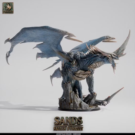 Dragon bleu ancien — rendu du créateur