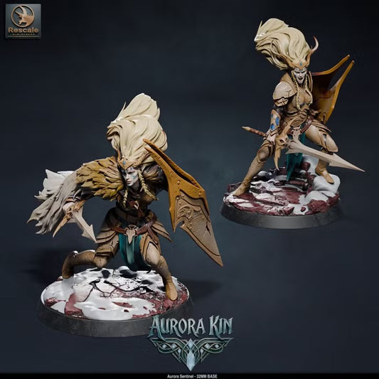 Sentinelles Aurora — rendu original Rescale Miniatures