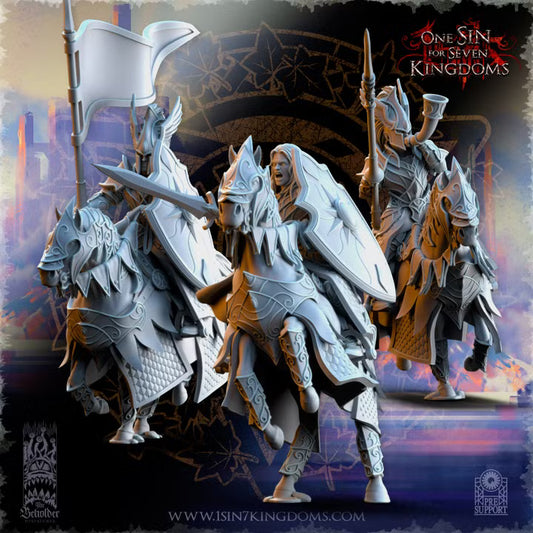 Chevaliers d’Ashur — état-major de 3 figurines, rendu du créateur
