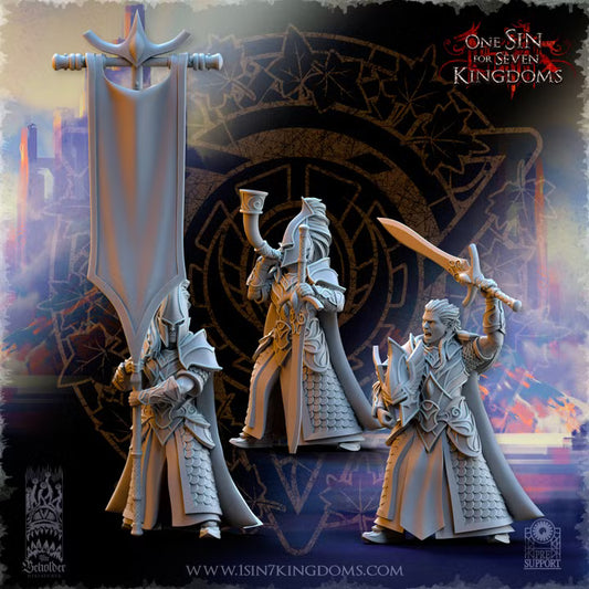 Lames d’Ashur — état-major de 3 figurines, rendu du créateur