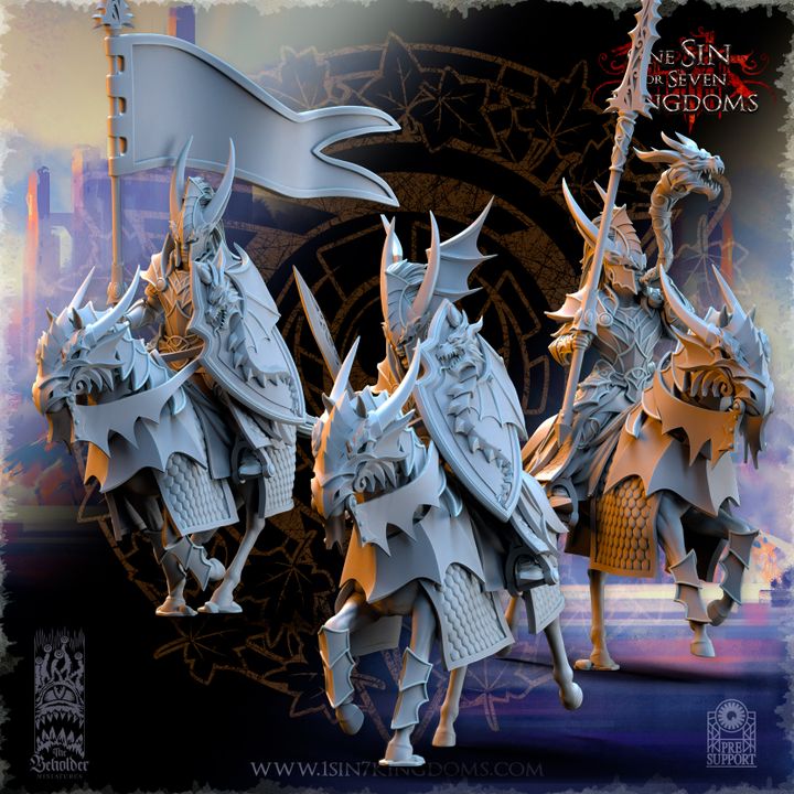 État-major monté — Chevaliers draconiques de Silvermoor