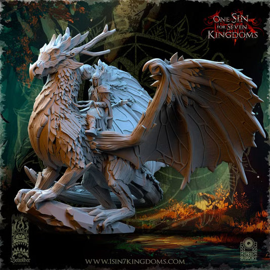 Dragon de la forêt Evergreen — rendu du créateur
