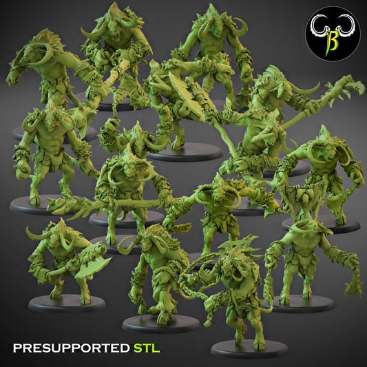 Escouade de brutes cornues — Les 15 figurines