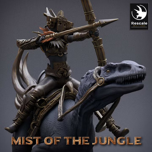 Chevaucheuses amazones sur raptors — Rescale Miniatures