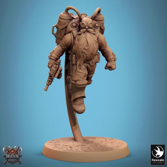 Nains steampunk — visuel original Rescale Miniatures