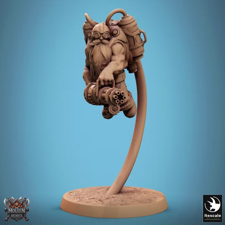 Nains steampunk — Gatling