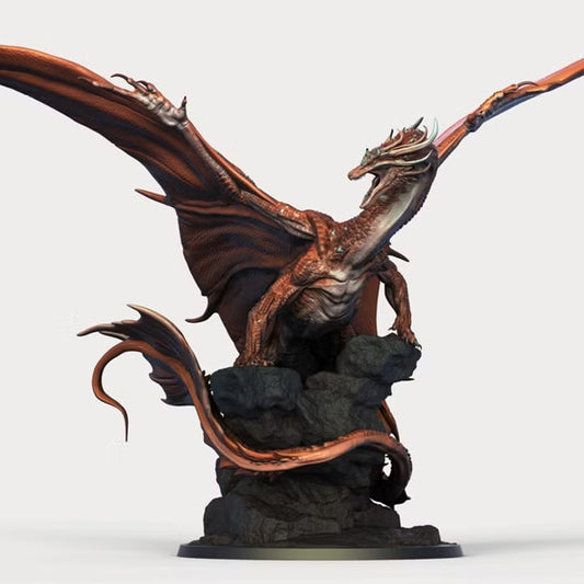 Dragon de cuivre — sculpture 2024 — visuel original Rescale Miniatures