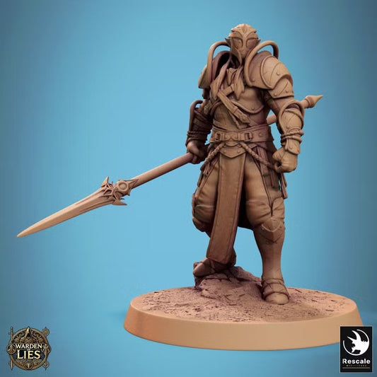 Sentinelles elfes lunaires — visuel original Rescale Miniatures