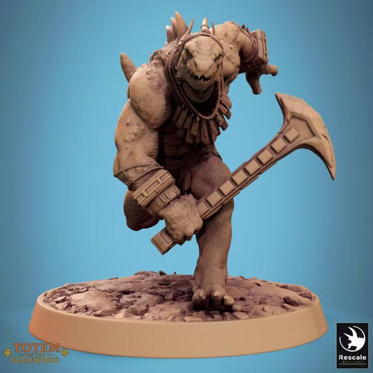 Élite Warfang hommes-lézards — visuel original Rescale Miniatures