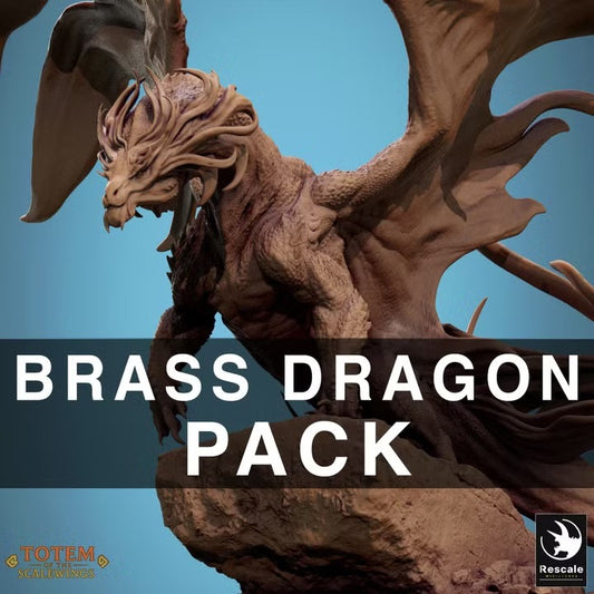 Dragons de laiton — sculpture 2024 — rendu du créateur