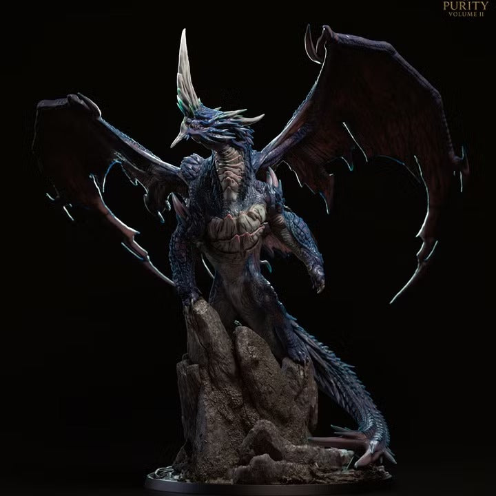 Dragon bleu — sculpture 2024
