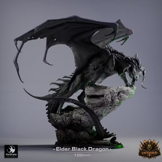 Dragon noir ancien — rendu du créateur