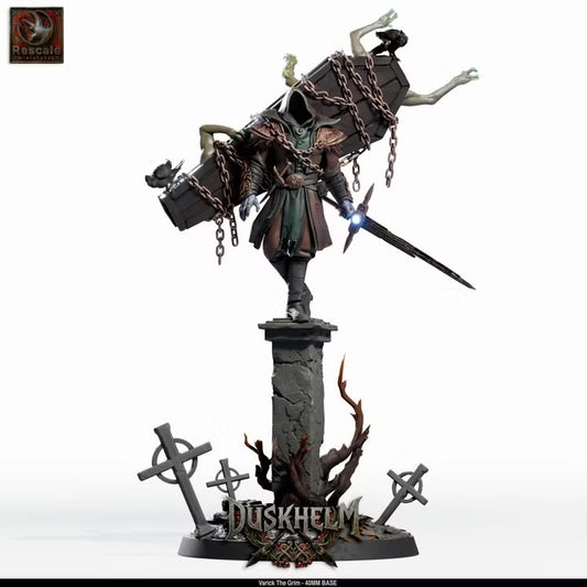Varick le Sinistre — à pied — rendu original Rescale Miniatures