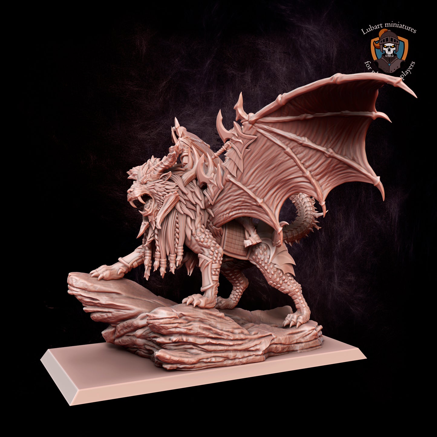 Maître dresseur Elfes Noirs sur Manticore