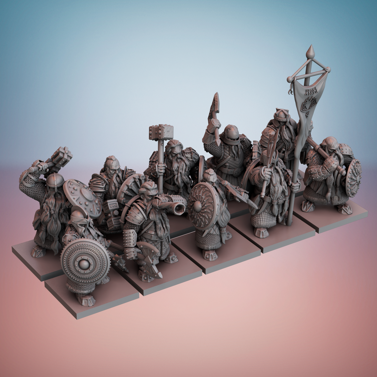 Escouade de guerriers des clans nains