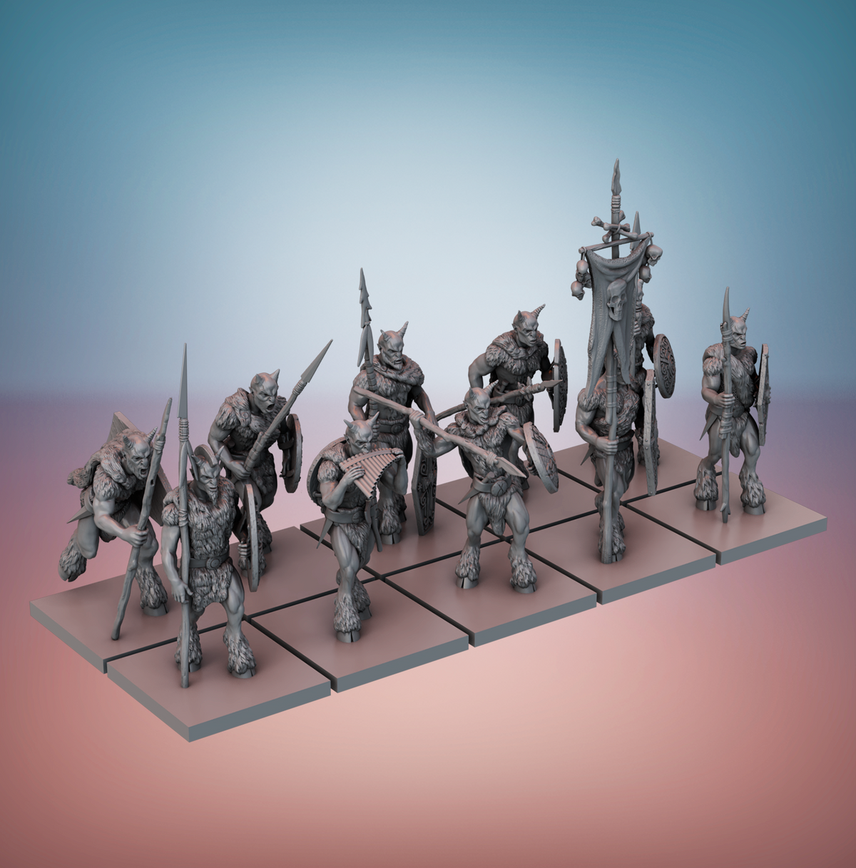 État-major — Lanciers hommes-bêtes