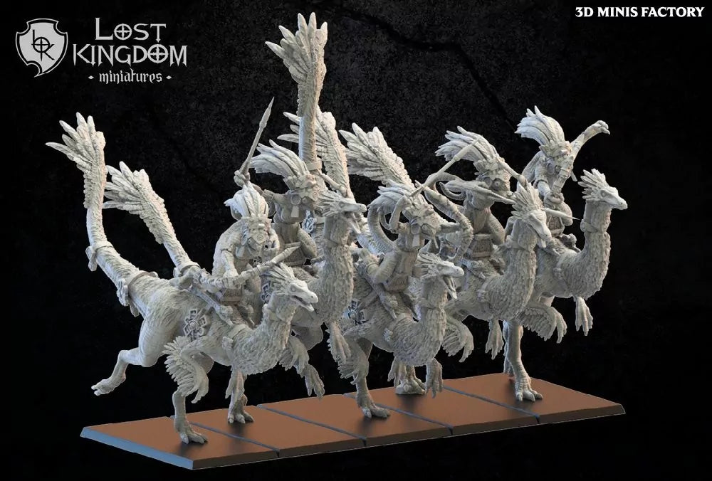 État-major monté — Chevaucheurs hommes-lézards sur Kuaxot
